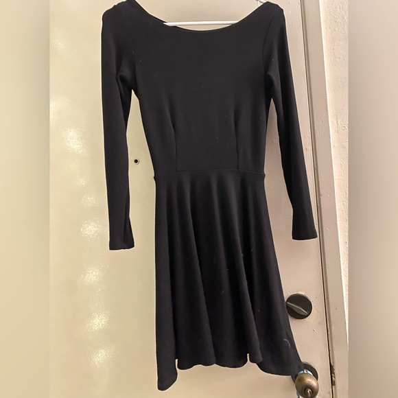 American Apparel a-line 3/4 sleeve black dress size M, NWOT - Picture 1 of 3